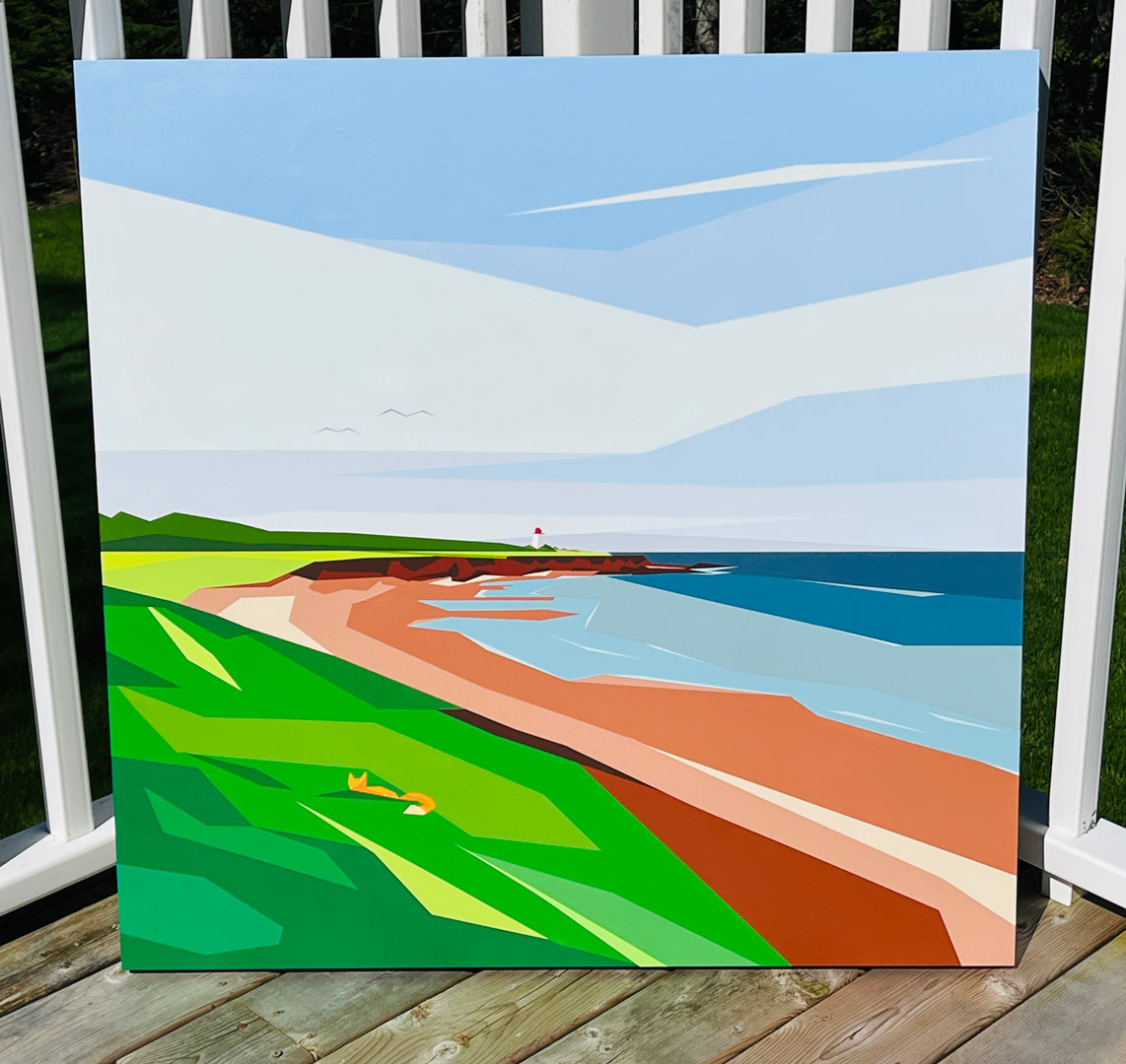 original painting by artist Rob Shaw, Where's Anne?