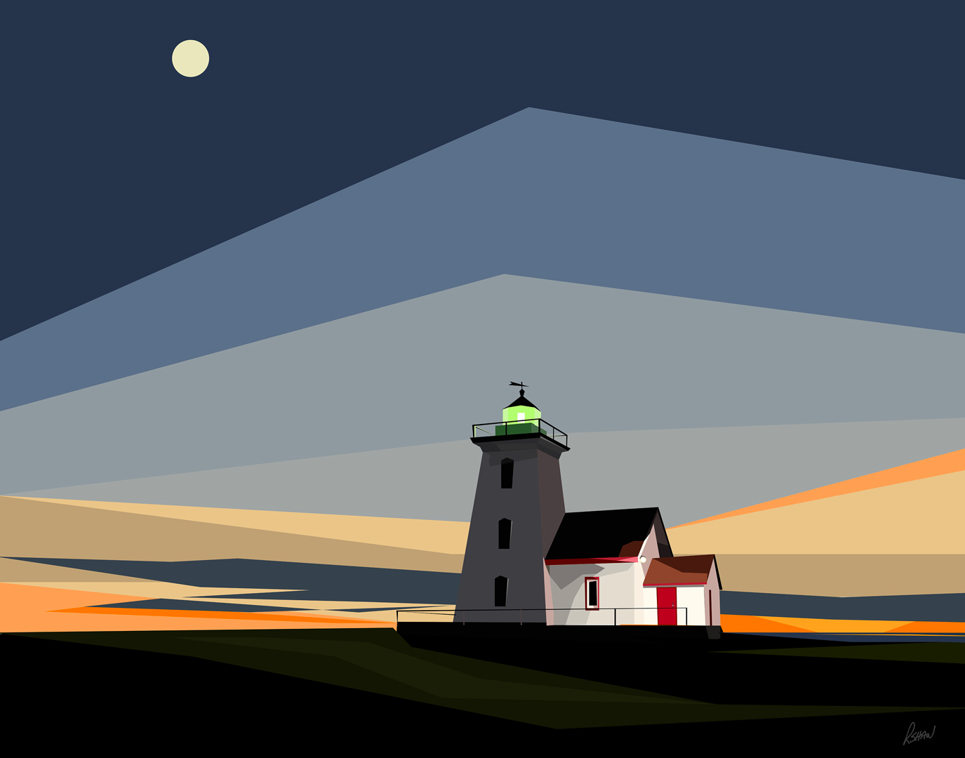 original illustrations by artist Rob Shaw
