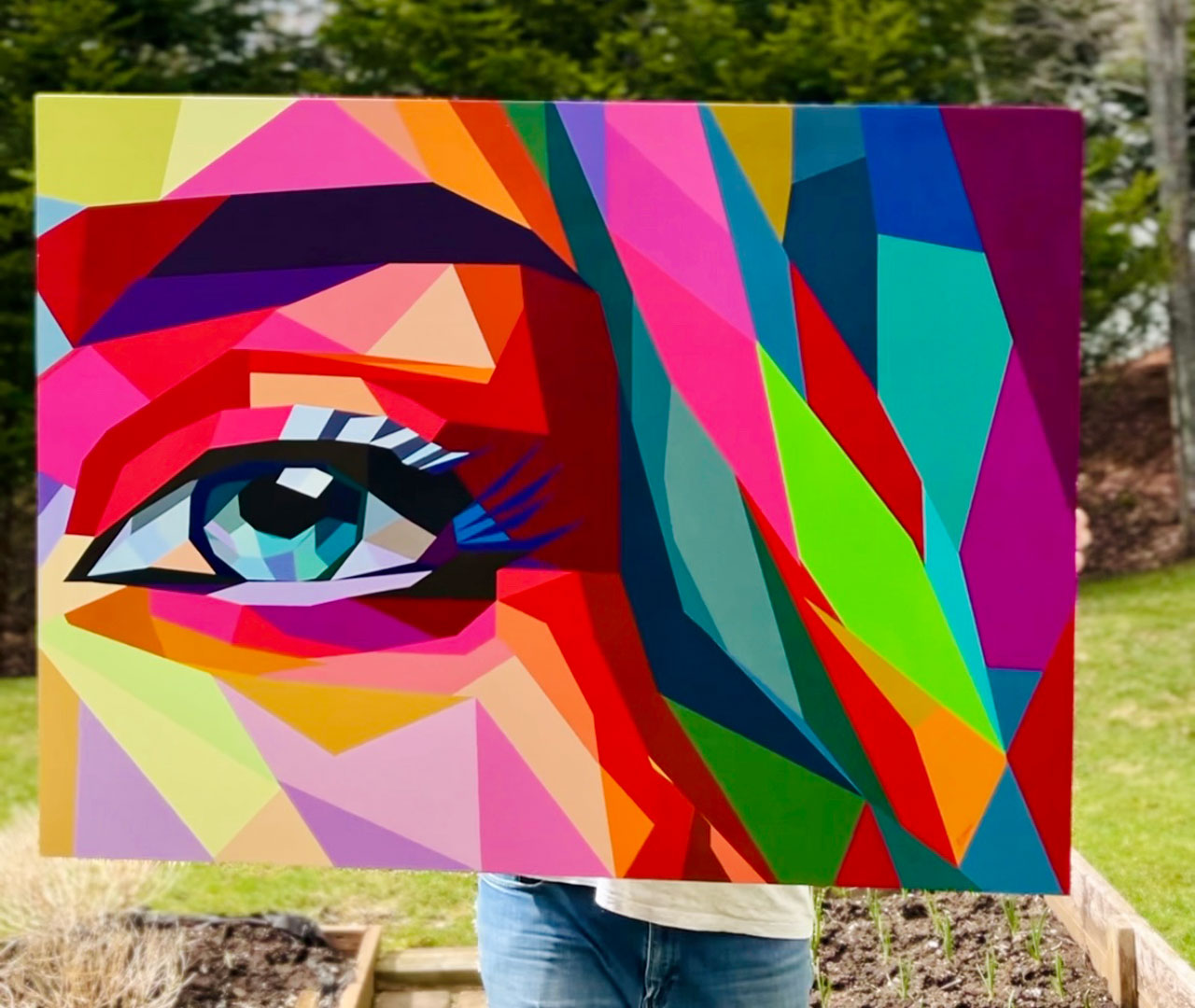 original painting by artist Rob Shaw, Eye For Color