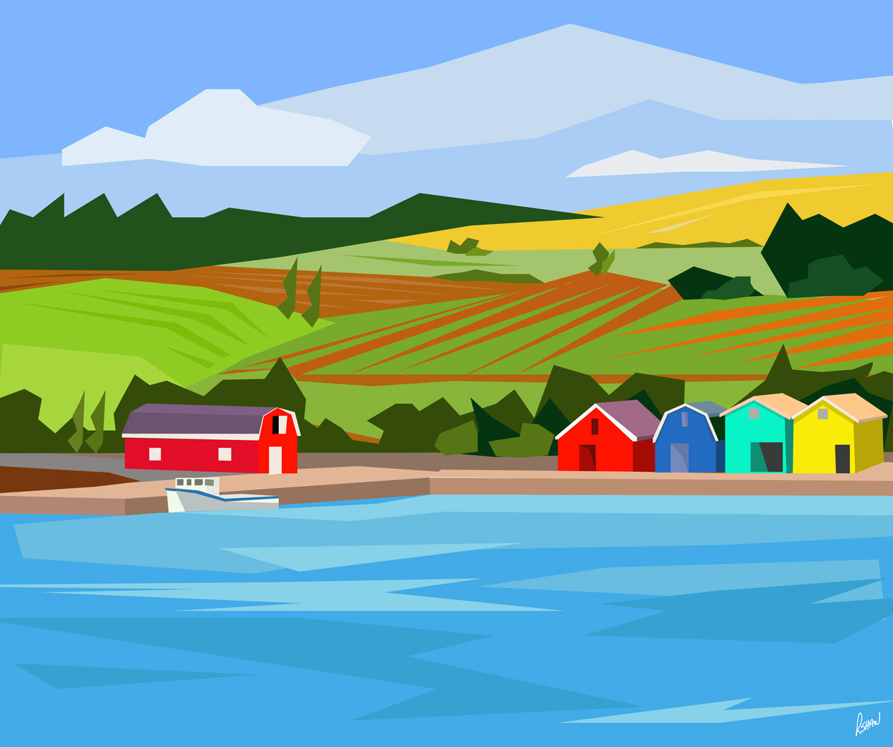 Fishers'n'Farms by artist Rob Shaw