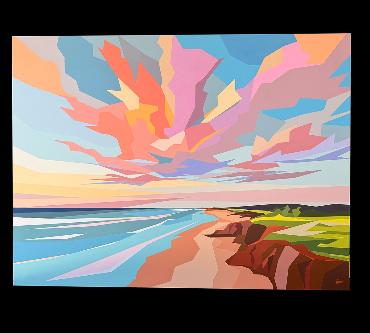 original painting by artist Rob Shaw, Opalescent