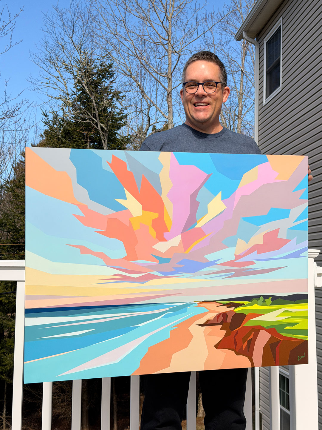 original painting by artist Rob Shaw, Opalescent