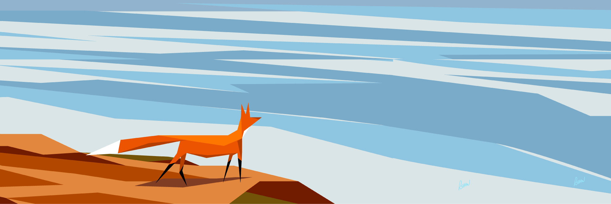 original illustrations by artist Rob Shaw, Salty Breeze