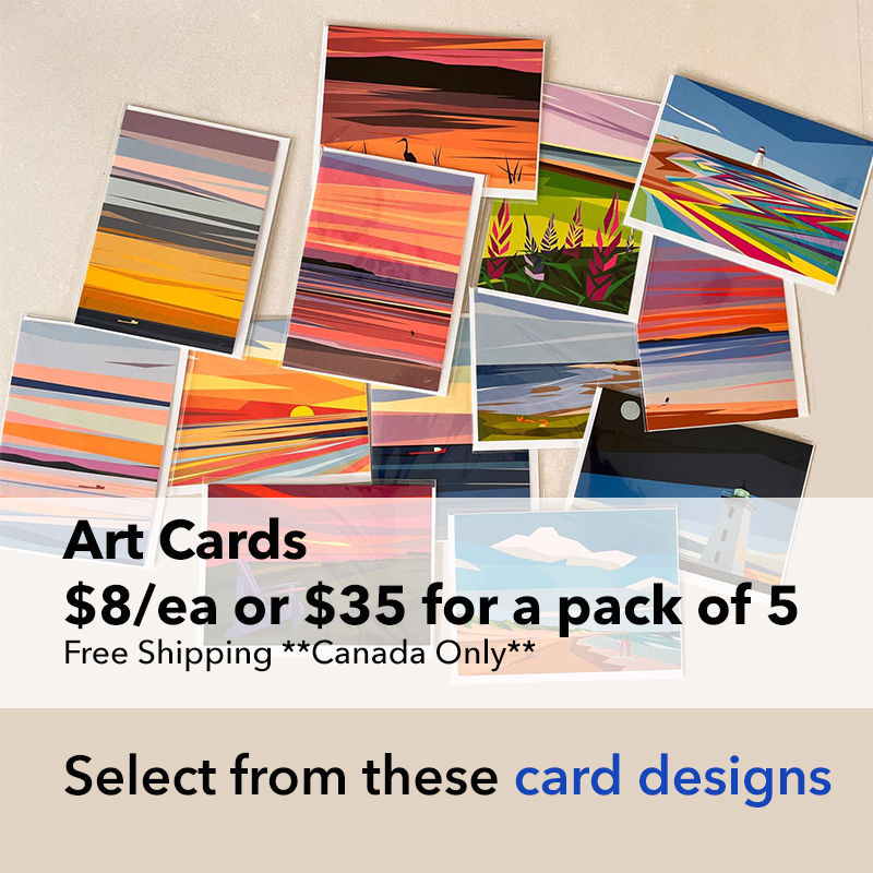 Art cards by artist Rob Shaw