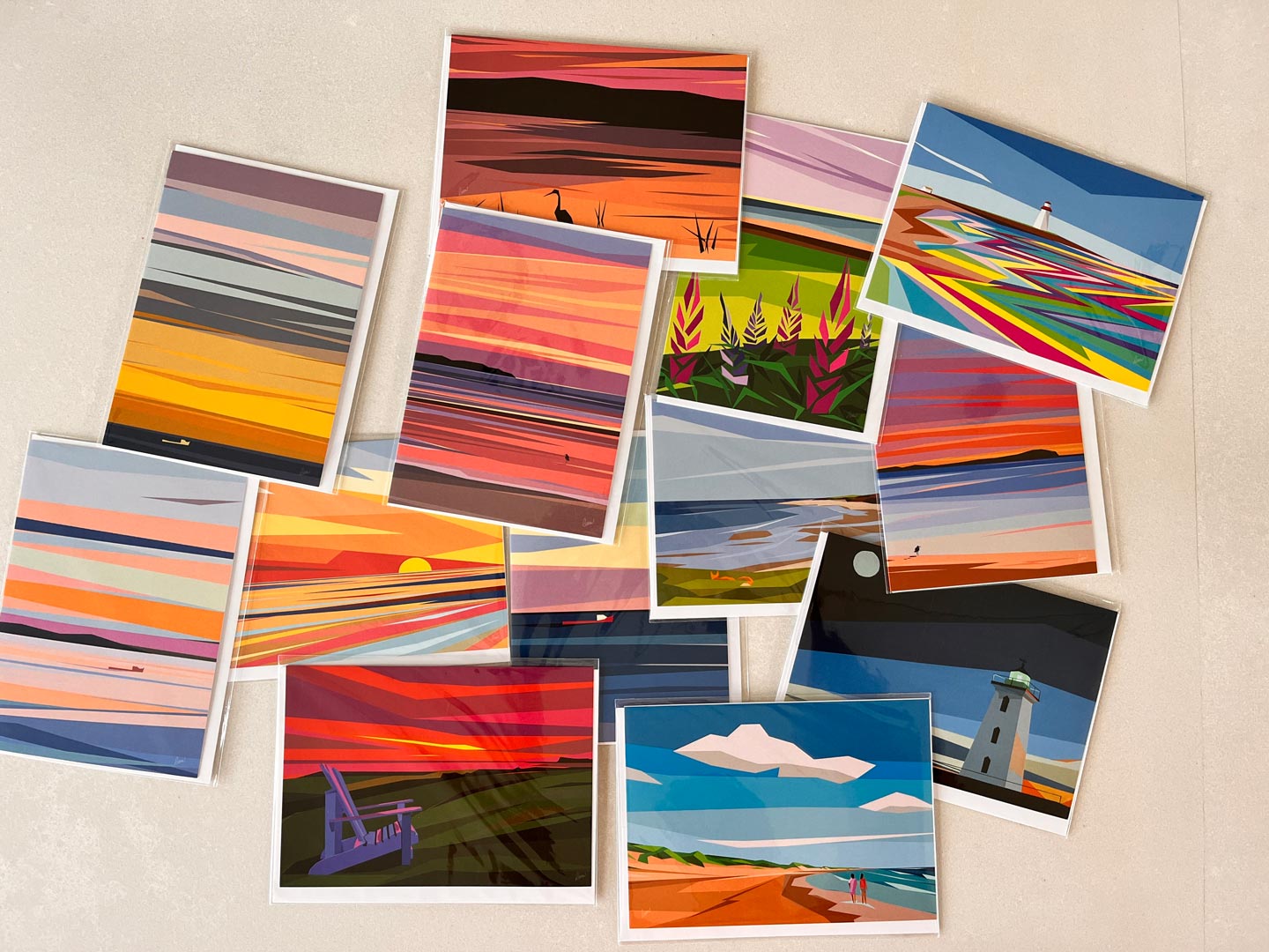 Art cards by artist Rob Shaw